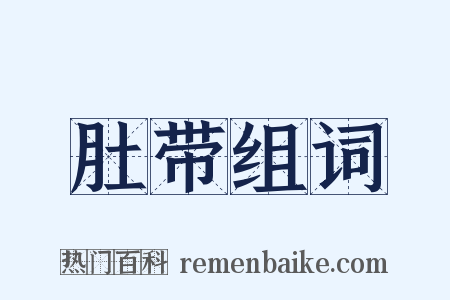肚带组词是什么意思的图片